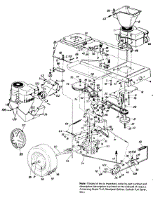 Lawn parts for Mtd Lawn Tractor 130654F / 1990 from AppliancePartsPros.com