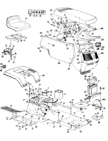 Lawn parts for Mtd Lawn Tractor 130684G / 1990 from AppliancePartsPros.com