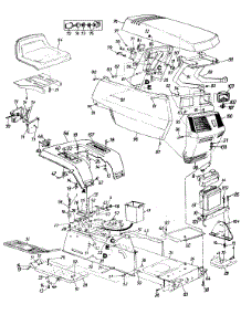 Lawn parts for Mtd Lawn Tractor 130784G / 1990 from AppliancePartsPros.com
