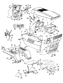 Parts parts for Mtd Lawn Tractor 131-809H000 / DECK H 1991 from AppliancePartsPros.com
