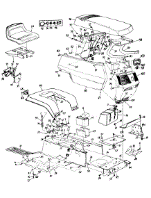 Lawn parts for Mtd Lawn Tractor 131684G / 1991 from AppliancePartsPros.com