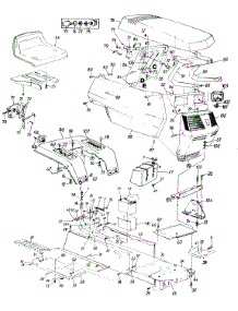 Lawn parts for Mtd Lawn Tractor 131784G / 1991 from AppliancePartsPros.com