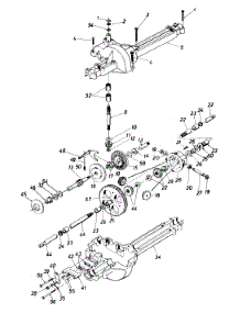 Transaxle Assembly Model 618-0076 parts for Mtd Lawn Tractor 132-312D000 / 1992 from AppliancePartsPros.com