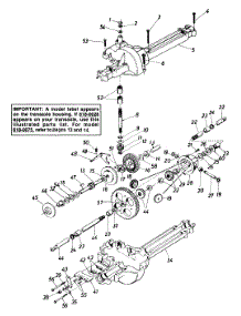 Single Speed Transaxle Left Hand parts for Mtd Lawn Tractor 132-510-000 / DECK C 1992 from AppliancePartsPros.com