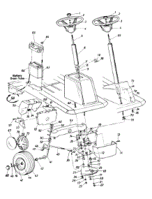 Steering & Battery parts for Mtd Lawn Tractor 132-530-000 / DECK C 1992 from AppliancePartsPros.com