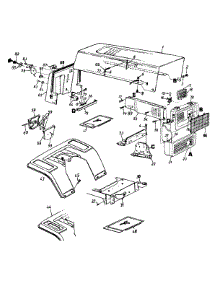 Hood, Fender & Dash parts for Mtd Lawn Tractor 132-663G000 / 1992 from AppliancePartsPros.com