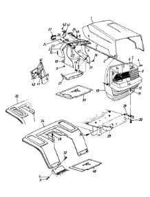 Hood, Fender & Dash parts for Mtd Lawn Tractor 132-670G736 / 1992 from AppliancePartsPros.com