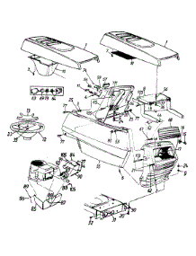 Hood Assembly parts for Mtd Lawn Tractor 132-719-000 / STYLE 6 1992 from AppliancePartsPros.com