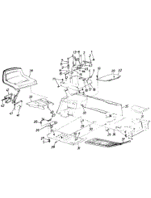 Lower Frame, Running Board & Seat parts for Mtd Lawn Tractor 132-800H045 / 1992 from AppliancePartsPros.com