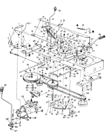 Levers & Drive Assembly parts for Mtd Lawn Tractor 132-800H157 / 1992 from AppliancePartsPros.com