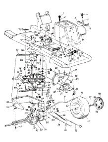 Drive / Wheels, Rear / Pedal Assembly / Speed Control Linkage parts for Mtd Lawn Tractor 133B560B000 / 1993 from AppliancePartsPros.com