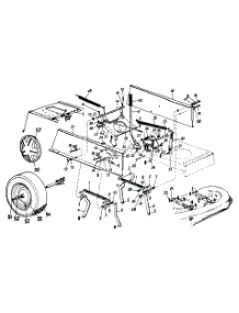 Deck Lift & Hanger / Wheels, Rear parts for Mtd Lawn Tractor 133G699G000 / 1993 from AppliancePartsPros.com