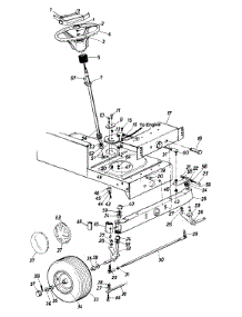 Steering Assembly / Wheels, Front / Axle, Front parts for Mtd Lawn Tractor 133I600F000 / 1993 from AppliancePartsPros.com
