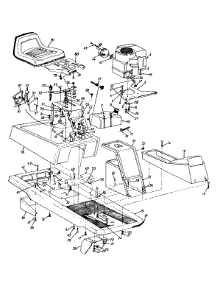 Frame / Seat / Fuel Tank / Muffler parts for Mtd Lawn Tractor 134B560B000 / 1994 from AppliancePartsPros.com