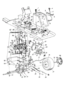 Drive / Wheels, Rear / Pedal Assembly parts for Mtd Lawn Tractor 134B561B000 / 1994 from AppliancePartsPros.com