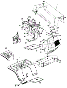 Hood Style 1 parts for Mtd Lawn Tractor 134L671F000 / 1994 from AppliancePartsPros.com