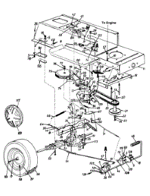 Wheels, Rear / Drive / Frame, Lower / Pedal Assembly parts for Mtd Lawn Tractor 134M660G000 / 1994 from AppliancePartsPros.com