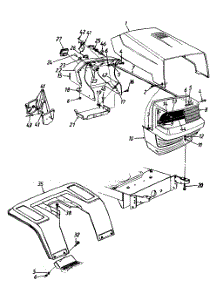 Hood Style O parts for Mtd Lawn Tractor 134M690G000 / 1994 from AppliancePartsPros.com
