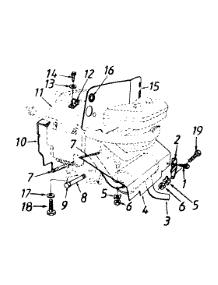 Engine, External parts for Mtd Lawn Tractor 134O699H352 / 1994 from AppliancePartsPros.com