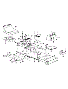 Seat / Frame / Battery / Fuel Tank parts for Mtd Lawn Tractor 134R617G000 / 1994 from AppliancePartsPros.com