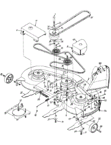 Deck Assembly / Blades parts for Mtd Lawn Tractor 135-600-000 / 1995 from AppliancePartsPros.com