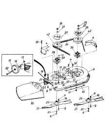 Mowing Deck Assembly parts for Mtd Lawn Tractor 135-600-000 / 1995 from AppliancePartsPros.com