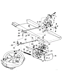 Deck Lift & Hanger Assembly parts for Mtd Lawn Tractor 135F560B352 / 1995 from AppliancePartsPros.com