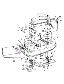 Deck Assembly parts for Mtd Lawn Tractor 135H450E089 / 1995 from AppliancePartsPros.com
