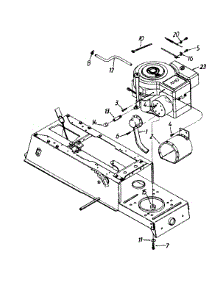 Engine, External parts for Mtd Lawn Tractor 135M660G302 / 1995 from AppliancePartsPros.com