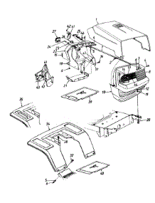 Hood Style 0 / Muffler parts for Mtd Lawn Tractor 135O660G302 / 1995 from AppliancePartsPros.com