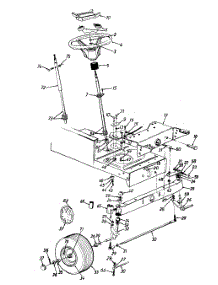 Wheels, Front / Axle, Front / Steering Assembly parts for Mtd Lawn Tractor 135O660G302 / 1995 from AppliancePartsPros.com
