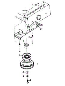 Engine Pulley & Bracket Assemblies parts for Mtd Lawn Tractor 135O765N013 / 1995 from AppliancePartsPros.com