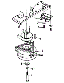 Engine Pulley & Bracket Assemblies (Electric Clutch) parts for Mtd Lawn Tractor 135O765N013 / 1995 from AppliancePartsPros.com
