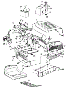 Hood & Fender Assembly parts for Mtd Lawn Tractor 135O765N013 / 1995 from AppliancePartsPros.com