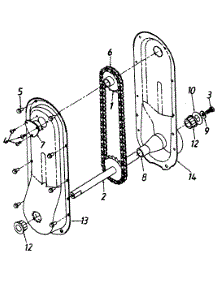 Sprocket & Chain Assembly parts for Mtd Lawn Tractor 135O765N013 / 1995 from AppliancePartsPros.com
