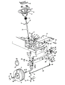 Wheel / Steering / Axle Assembly parts for Mtd Lawn Tractor 135O765N013 / 1995 from AppliancePartsPros.com