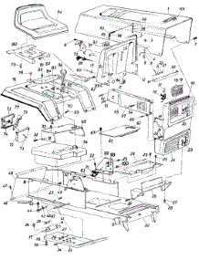Parts parts for Mtd Lawn Tractor 136-727-000 / 1986 from AppliancePartsPros.com