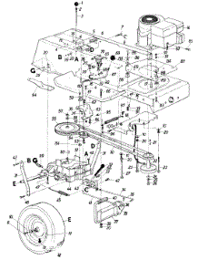 Lawn parts for Mtd Lawn Tractor 13611S / 1985 from AppliancePartsPros.com