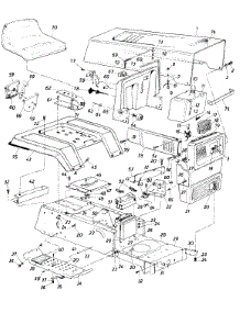 Frame And Front Cowling parts for Mtd Lawn Tractor 13618C / 1986 from AppliancePartsPros.com