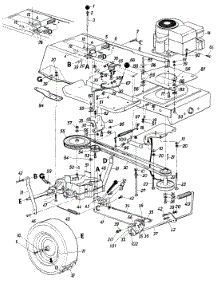 Lawn parts for Mtd Lawn Tractor 13618C / 1986 from AppliancePartsPros.com