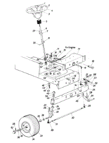 Lawn parts for Mtd Lawn Tractor 13619S / 1985 from AppliancePartsPros.com