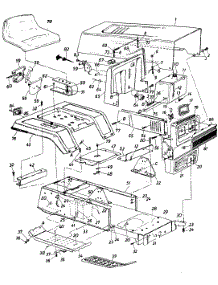 Frame And Front Cowling parts for Mtd Lawn Tractor 13648C / 1986 from AppliancePartsPros.com
