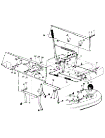 Deck Lift Assembly parts for Mtd Lawn Tractor 13649C / 1986 from AppliancePartsPros.com