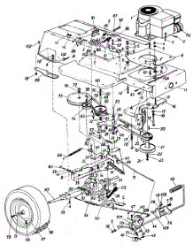 Rear Axle And Frame parts for Mtd Lawn Tractor 13649C / 1986 from AppliancePartsPros.com