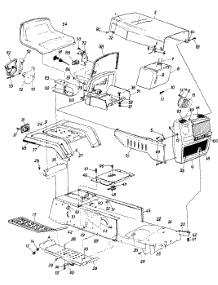 Lawn parts for Mtd Lawn Tractor 13655-7 / 1987 from AppliancePartsPros.com