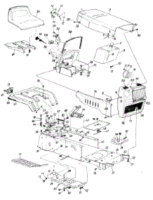 Lawn parts for Mtd Lawn Tractor 13655-8 / 1988 from AppliancePartsPros.com