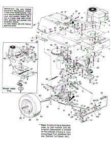 Lawn parts for Mtd Lawn Tractor 13655-9 / 1989 from AppliancePartsPros.com