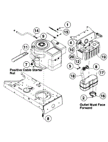 Muffler Assembly parts for Mtd Lawn Tractor 136M675G023 / 1996 from AppliancePartsPros.com