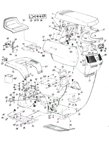 Parts parts for Mtd Lawn Tractor 139-684-401 / 1989 from AppliancePartsPros.com