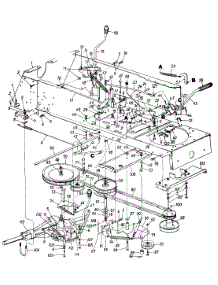 Parts parts for Mtd Garden Tractor 141-848H000 / DECK H 1991 from AppliancePartsPros.com